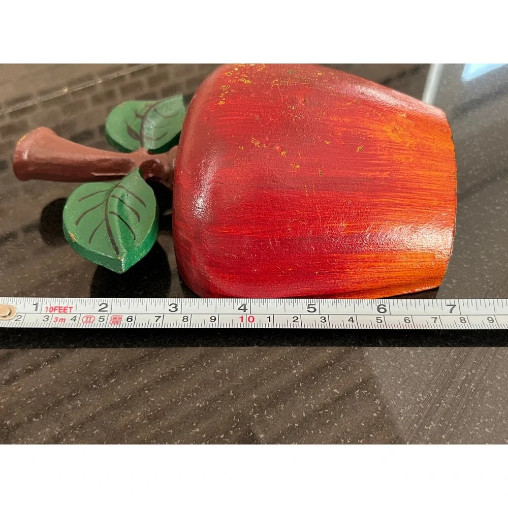 Vintage Cast Iron 'RED APPLE' Door Stop - 7